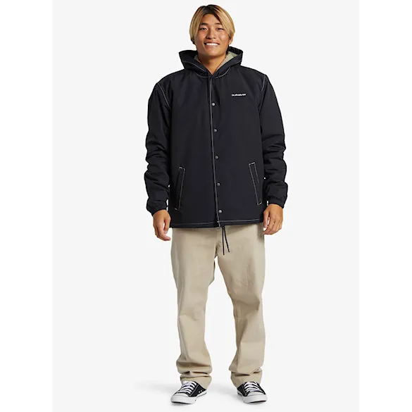 Zimní bunda do města Quiksilver Rain Cloud Warm Hooded Coach black 2025 - 6