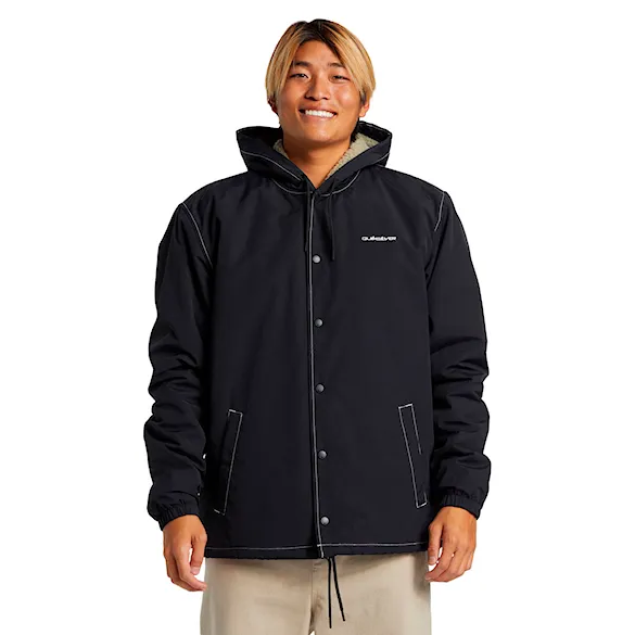 Zimní bunda do města Quiksilver Rain Cloud Warm Hooded Coach black 2025 - 1