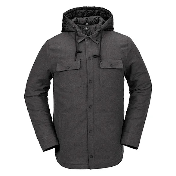 Winter Jacket Volcom Ins Riding Flannel heather black 2025 - 1