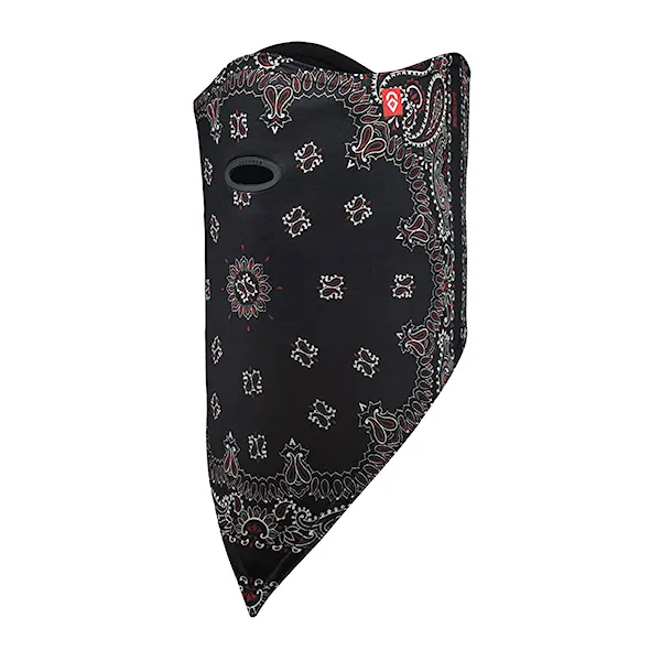 Neck Warmer Airhole Facemask 2 Layer black paisley 2020