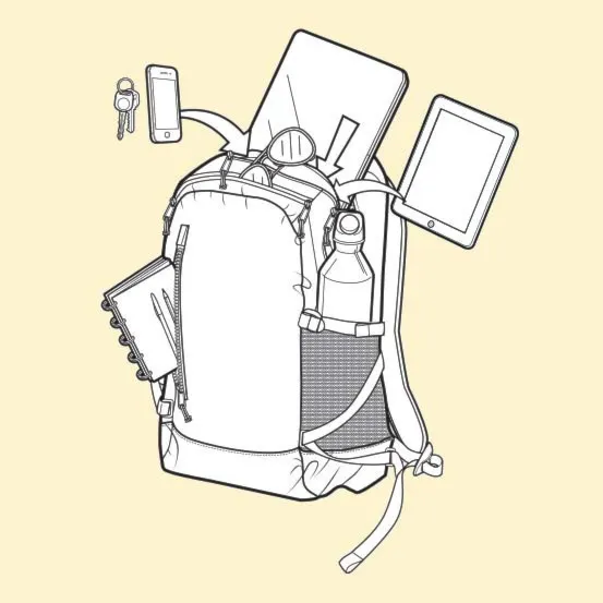 Backpack Burton Prospect geo print 2016