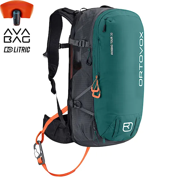 Lavinový batoh ORTOVOX AVABAG LiTRIC Tour 30 pacific green 2025