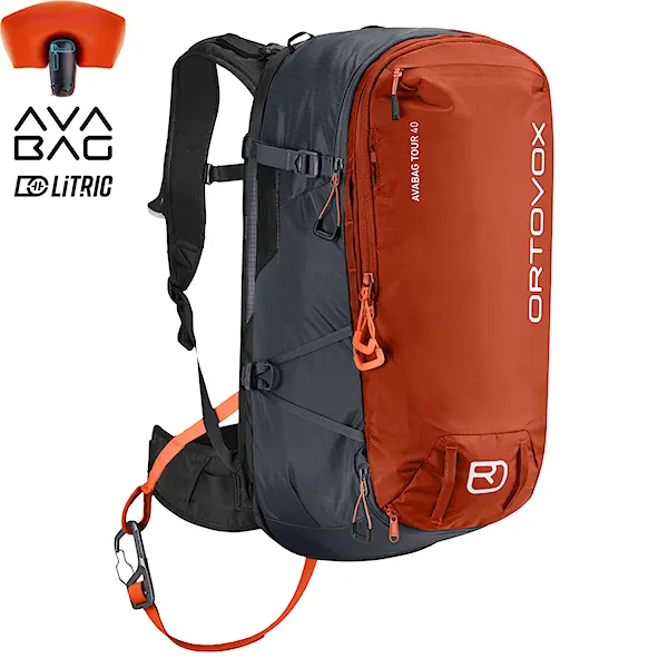 Lavinový batoh ORTOVOX Avabag LiTRIC Tour 40 desert orange 2025