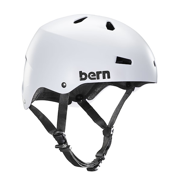 Helma na skateboard Bern Macon satin white 2018