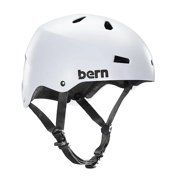 Helma na skateboard Bern Macon satin white 2018