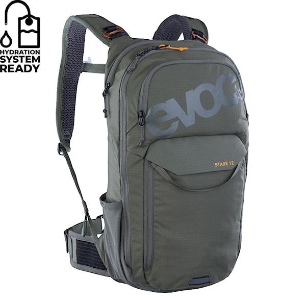 Bike batoh EVOC Stage 12 dark olive