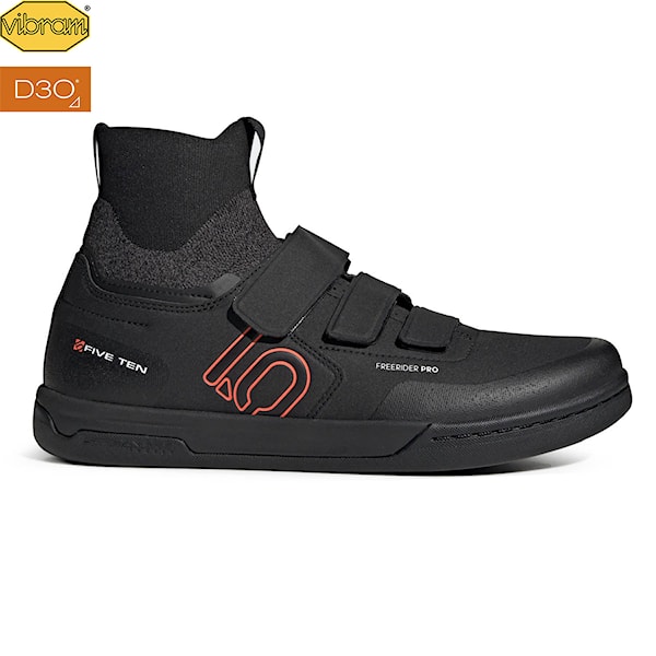 Bike Shoes Five Ten Freerider Pro Mid VCS core black/solid red/grey three 2025