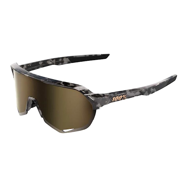 Bike Eyewear 100% S2 gloss black havana | soft gold mirror 2025