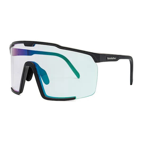 Bike brýle Horsefeathers Proton Photochromic matt black | mirror green 2026