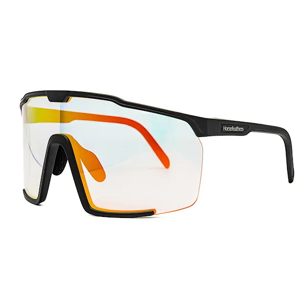 Bike brýle Horsefeathers Proton Photochromic matt black | mirror red 2026