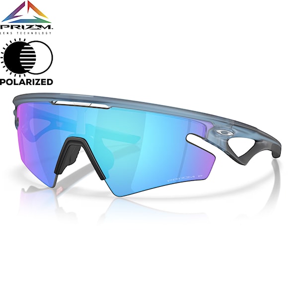 Bike okuliare Oakley Sphaera Slash matt transparent stonewash | prizm sapphire polarized