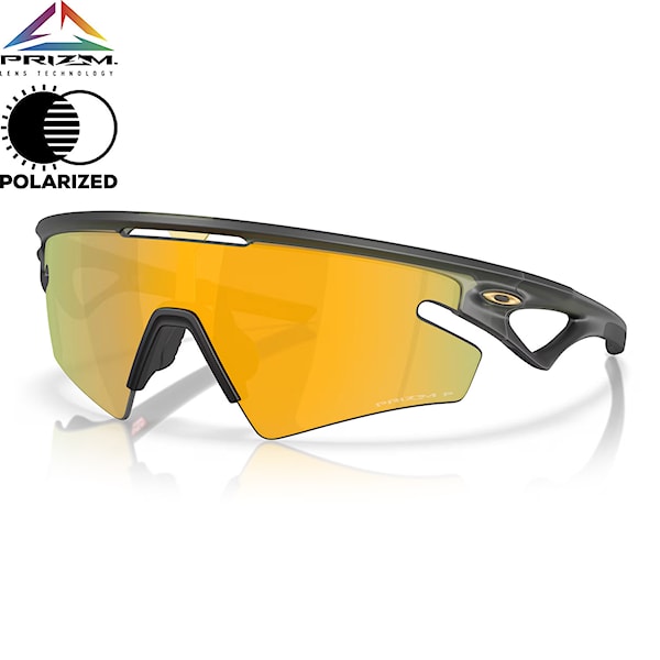 Bike okuliare Oakley Sphaera Slash matte olive | prizm 24k polarized