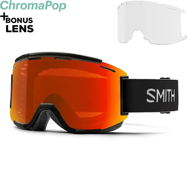 Okulary rowerowe Smith Squad MTB black | chromapop everyday red mirror+clear 2026