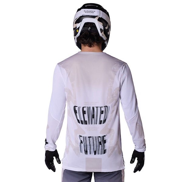 Bike koszulka Fox Flexair LS Jersey Diffuse SE white 2026