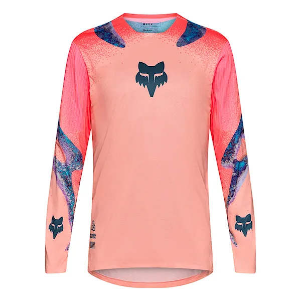 Bike Jersey Fox Flexair LS Jersey Vision LE peach 2026