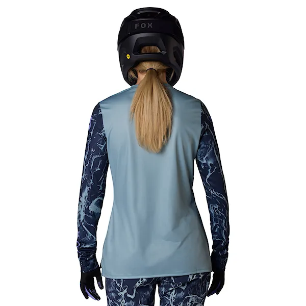 Bike koszulka Fox Wms Ranger LS Jersey Image Print arctic blue 2026