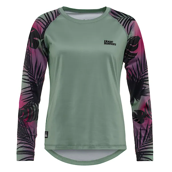 Bike dres Horsefeathers Deco LS iceberg green/hawaii 2026