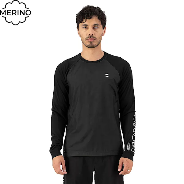 Bike dres Mons Royale Tarn Merino Bike Wind Jersey black 2025