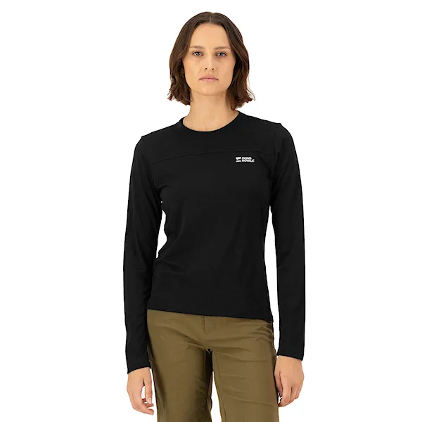 Bike Jersey Mons Royale Wms Diversion Merino Jersey LS black 2025