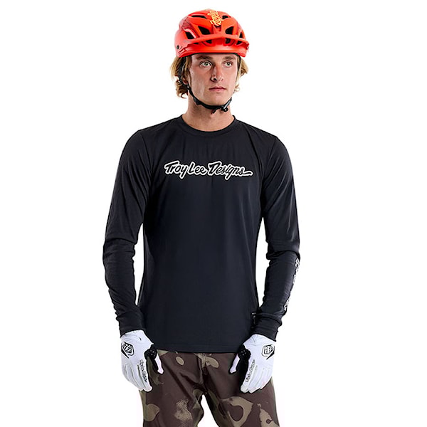 Bike Jersey Troy Lee Designs Skyline LS Ride signature black 2025