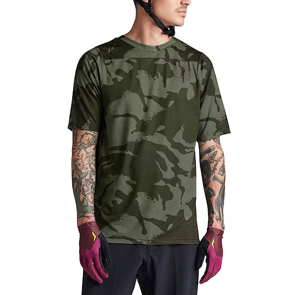 Bike dres Troy Lee Designs Skyline SS Jersey shadow camo olive 2024