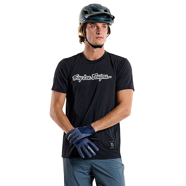 Bike Jersey Troy Lee Designs Skyline SS Ride signature black 2025