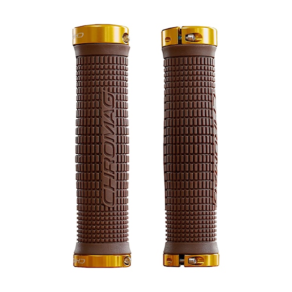 Bike Grips Chromag Squarewave brown/gold