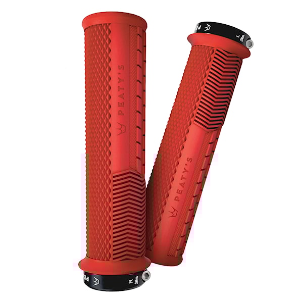 Bike gripy Peaty's Monarch Knurl Thick red