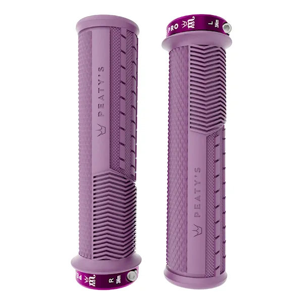 Bike gripy Peaty's Monarch Pro Knurl Thick plum