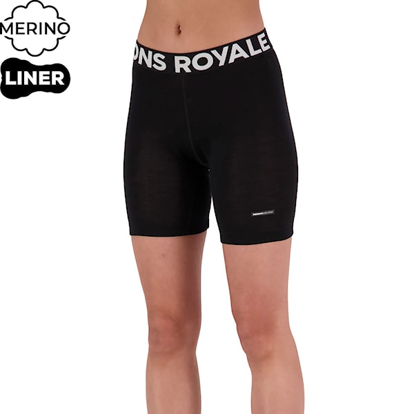 Bike Liner Mons Royale Wms Low Pro Merino Aircon Bike Short Liner black 2024