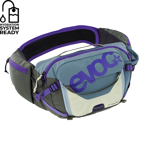 Bike ľadvinka EVOC Hip Pack Pro 3 steel/violet/dark olive