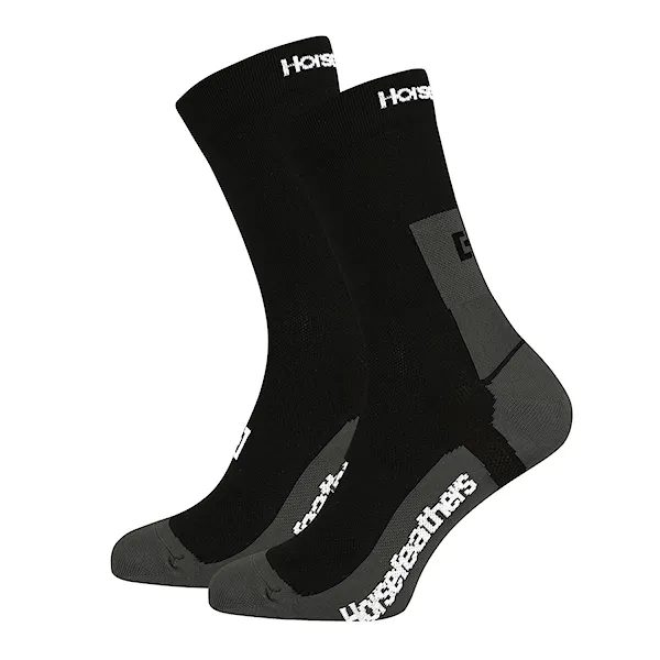 Bike ponožky Horsefeathers Cadence Long black 2026
