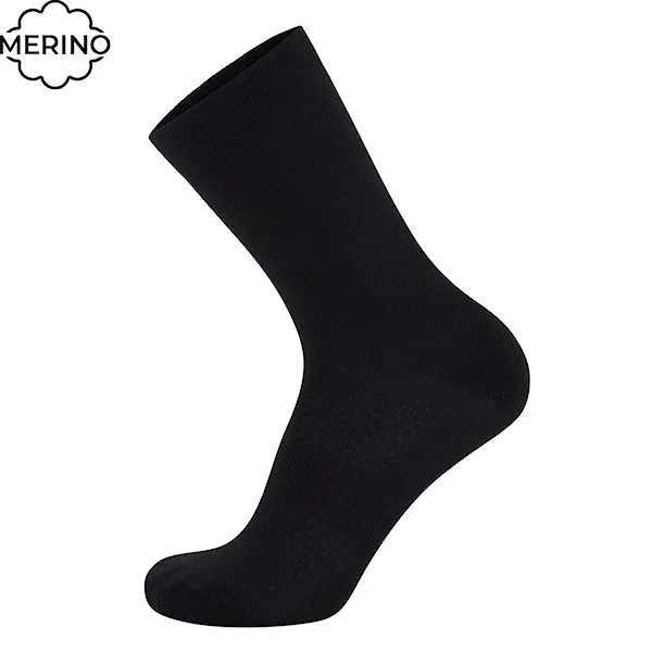 Bike ponožky Mons Royale Atlas Crew Sock black small logo 2024