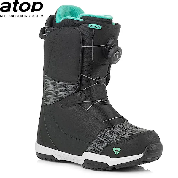 Boty na snowboard Gravity Aura Atop black/mint 2019