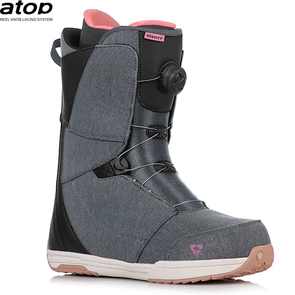 Snowboard Boots Gravity Aura Atop blue denim/gum 2023