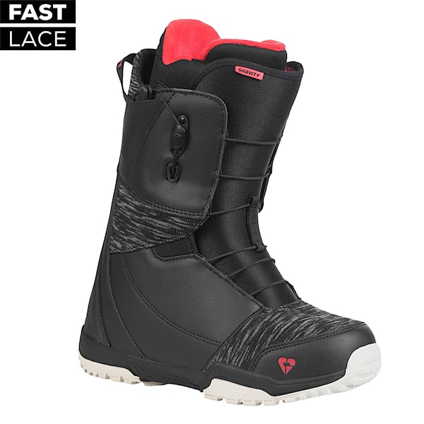 Topánky na snowboard Gravity Aura Fast Lace black/berry 2022