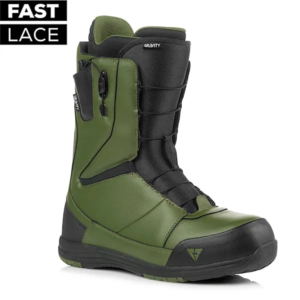 Boty na snowboard Gravity Manual Fast Lace black/olive 2019