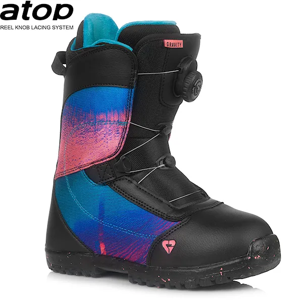 Boty na snowboard Gravity Micra Atop black/pink 2019