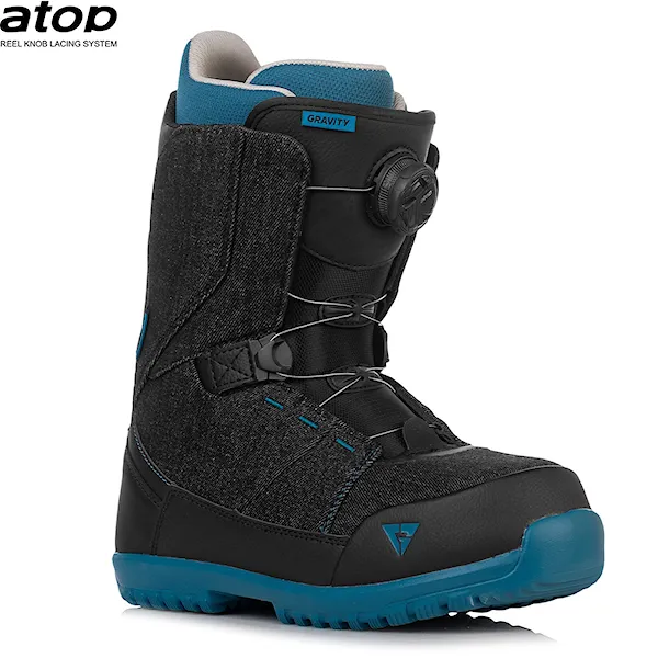 Buty snowboardowe Gravity Micro Atop black denim 2023