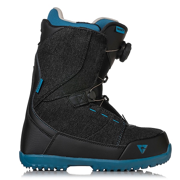 Topánky na snowboard Gravity Micro Atop black denim 2023