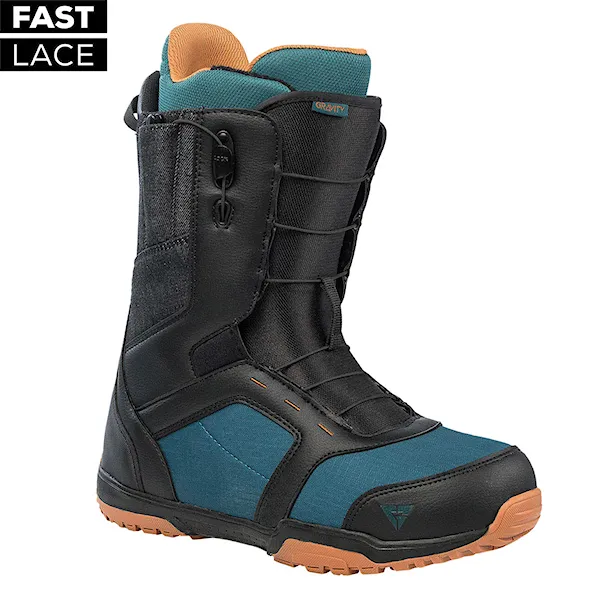 Topánky na snowboard Gravity Recon Fast Lace black/blue/rust 2022