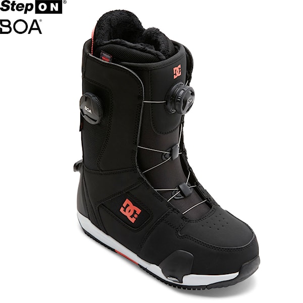 Topánky na snowboard DC Wms Phase Pro Step On Boa black/hot coral 2025