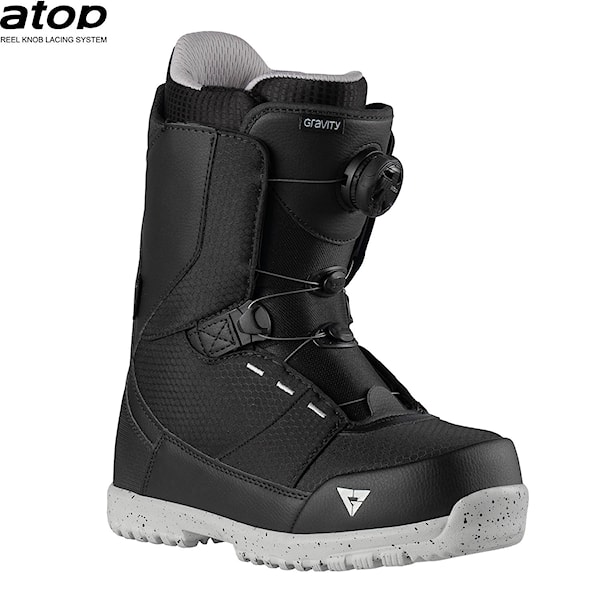 Buty snowboardowe Gravity Micro Atop black 2026