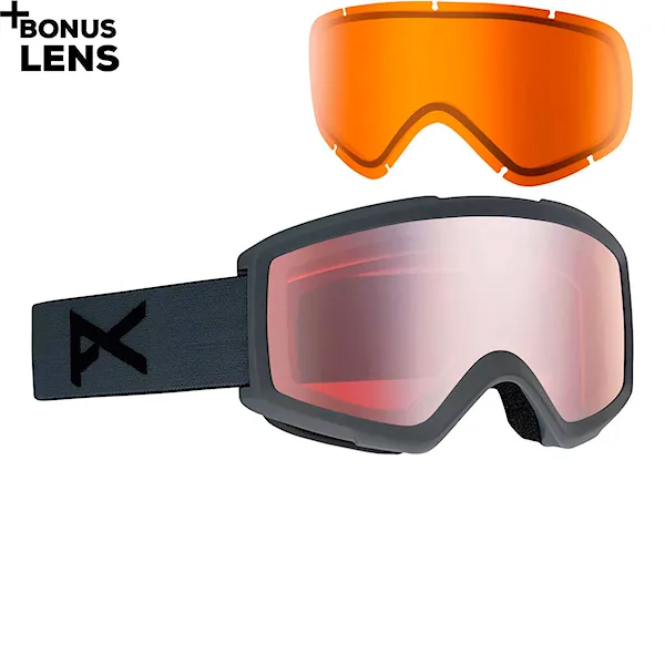 Snowboardové brýle Anon Helix 2.0 W/Spare stealth | silver amber+amber 2020