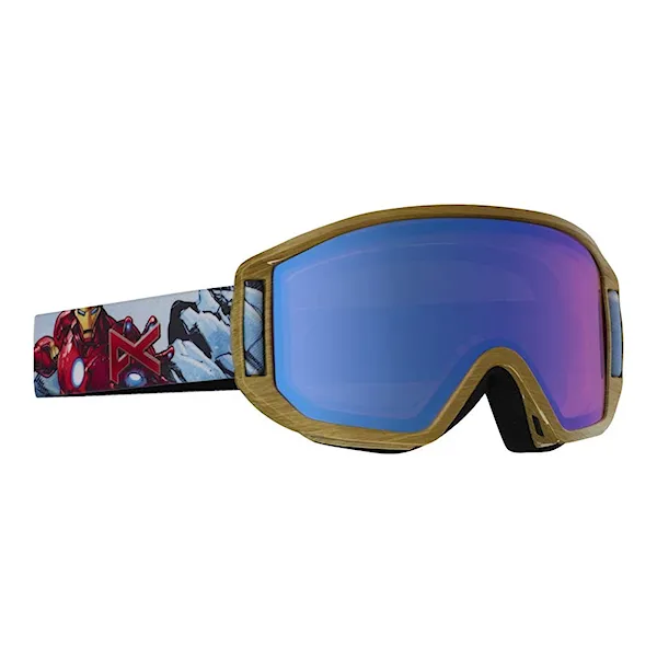 Snowboard Goggles Anon Relapse Jr iron man | blue amber 2016