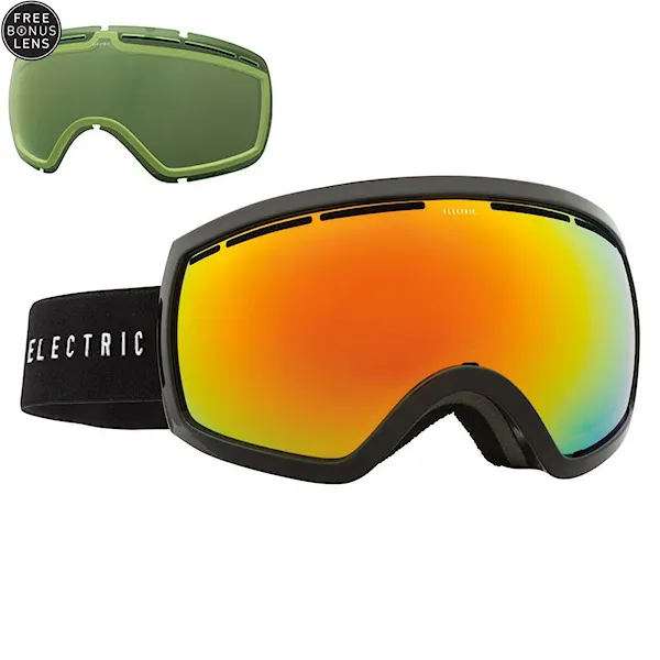 Snowboardové brýle Electric Eg2.5 gloss black | bronze/red chrome+light green 2016