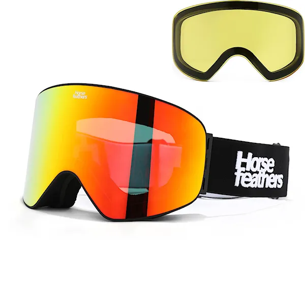 Snowboard Goggles Horsefeathers Edmond black | mirror red 2027