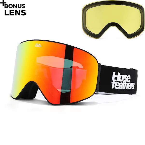 Snowboard Goggles Horsefeathers Edmond black | mirror red 2026