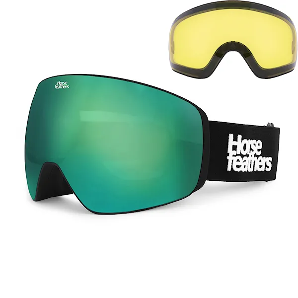 Snowboard Goggles Horsefeathers Scout black | mirror green 2026