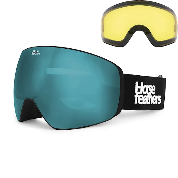 Snowboard Goggles Horsefeathers Scout black | mirror blue 2027